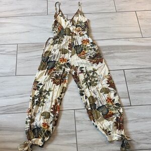 Floral Print Jumpsuit